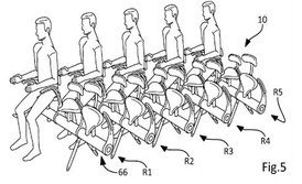 Patentovaný návrh míst na stání pro airbus.