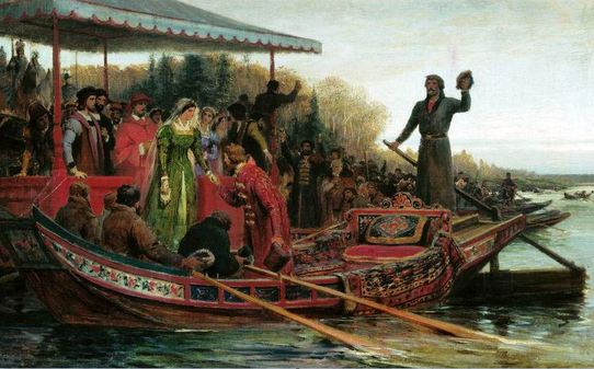 Byzantská princezna Sofie Paleolog míří rokun1472 do Moskvy, aby se vdala za tamního knížete Ivana III. Počátky těsných řecko-ruských vztahů.