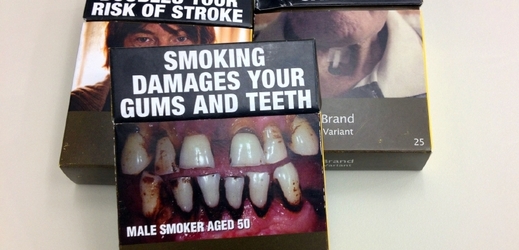 V Austrálii se cigarety prodávají v jednotném obalu.