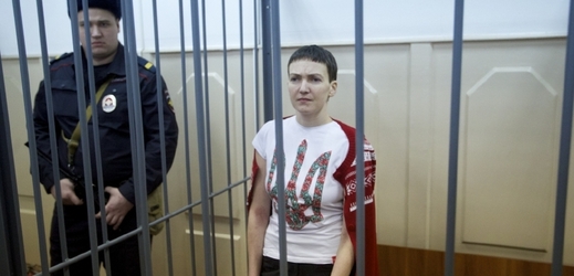 Savčenková u soudu 2. února 2015.