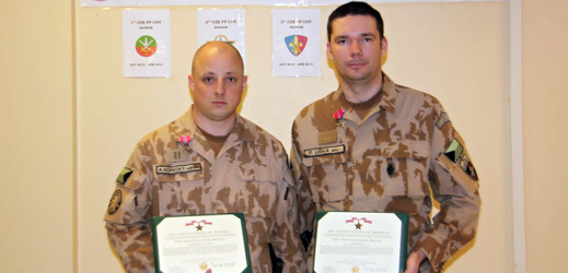 Bronzová hvězda, kterou obdrželi čeští vojáci v Afghánistánu, je jedno z nejvyšších vojenských ocenění.