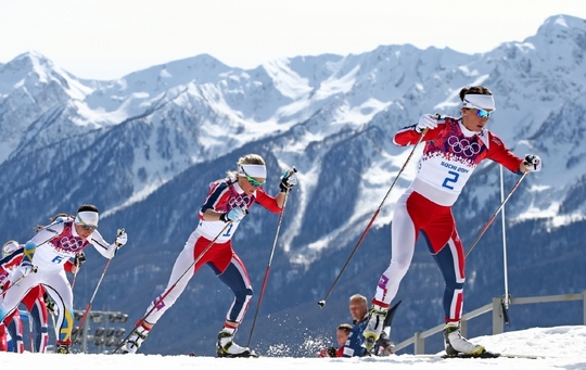 Olympijský bonus - ženy běží 30 kilometrů na olympiádě v Soči.