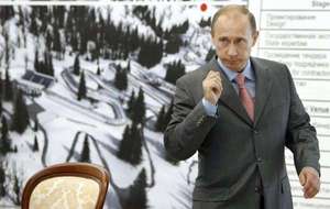 Prezident Putin agituje v Soči.