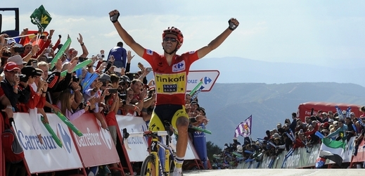 Cyklista Alberto Contador.