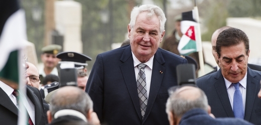 Prezident Miloš Zeman se setkal v Ammánu s předsedy obou komor jordánského parlamentu.