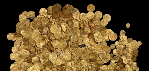 U izraelských břehů našli potápěči tyto zlaté mince.