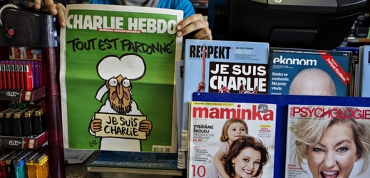 Magazín Charlie Hebdo vyšel v mimořádném vydání i v Česku. Pak se ale odmlčel.