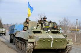 Podle ukrajinské armády bylo nejvíce případů porušení zbraní u Debalceve.