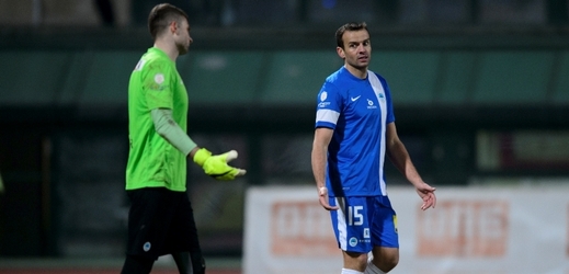 Zkušenému obránci Erichu Brabcovi se první ligové utkání za Liberec nepovedlo.