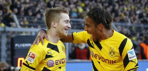 Radost hráčů Dortmundu byla veliká.