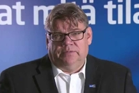 Šéf strany Praví Finové Timo Soini.