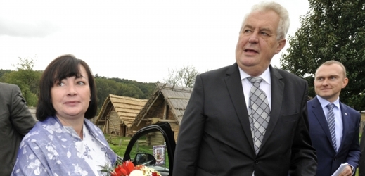 Miloš Zeman s chotí Ivanou.