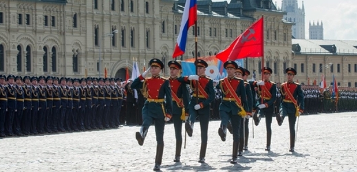 Z oslav výročí konce 2. světové války v Moskvě 2014.