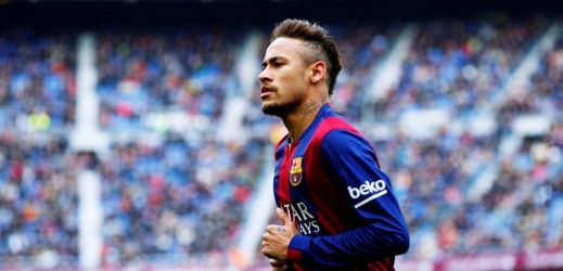 Hvězdný fotbalista Barcelony Neymar.