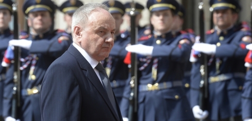 Moldavský prezident Nicolae Timofti na návštěvě v Praze.