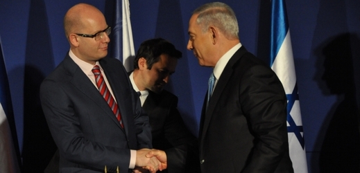 Premiér Bohuslav Sobotka (vlevo) a izraelský premiér Benjamin Netanjahu v roce 2014.