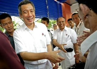 Lee Hsien Loong, singapurský premiér, je v žitě.