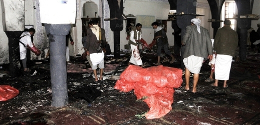 Snímek z mešity, kde se útok odehrál.