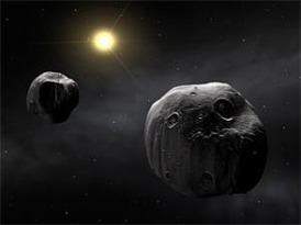 Binární asteroid.