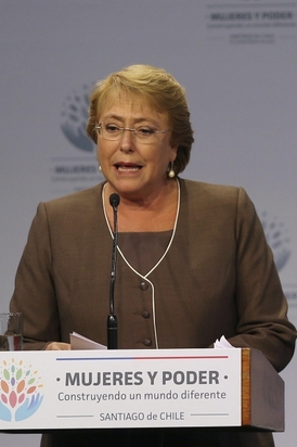 Chilská prezidentka Michellle Bacheletová.