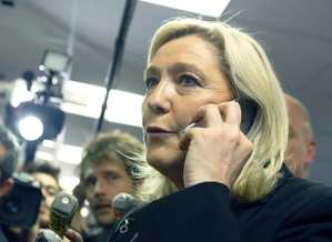 Šéfka Národní fronty Marine Le Penová.