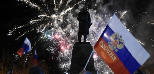 Momentka z oslav na Krymu.