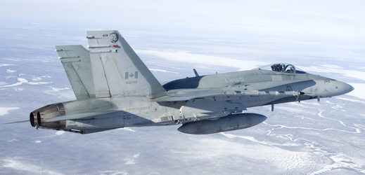 Kanadský letoun CF-188 Hornet.