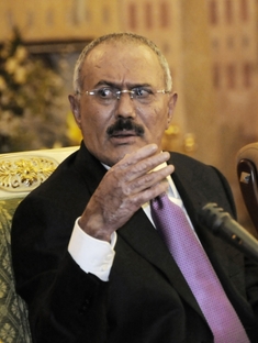 Bývalý prezident Alí Abdalláh Sálih (snímek z roku 2011).