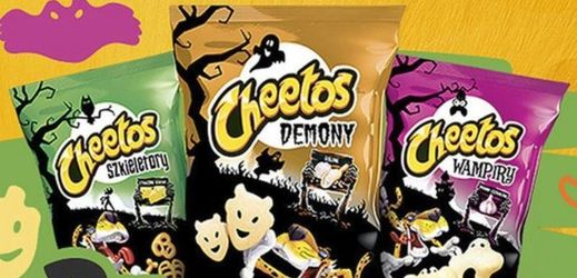 Hororová edice brambůrků Cheetos.
