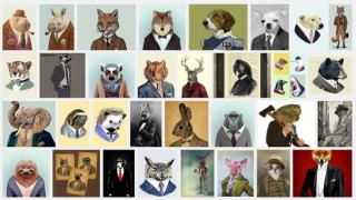 Google Search "animal in suit".