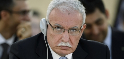 Palestinský ministr zahraničí Rijád Málikí.