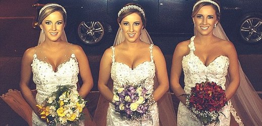 Brazilská trojčata se rozhodla uzavřít sňatek společně v jeden den.