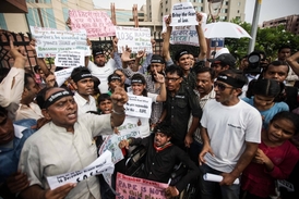 Indická demonstrace za přísnější tresty za znásilnění.