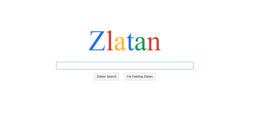 Originální "Zlatanův" vyhledávač. 