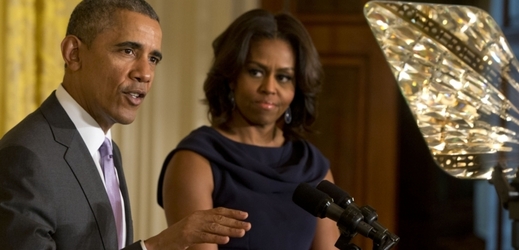 Americký prezident Barack Obama s chotí Michelle.