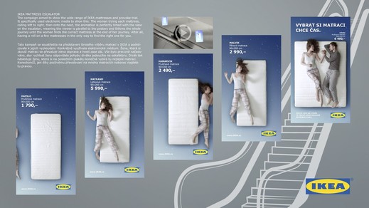 Reklama na Matrace Ikea.