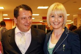 Jiří Paroubek s manželkou Petrou (2011).