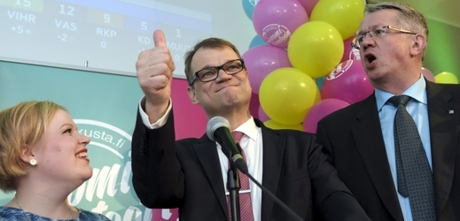 Radující se podnikatel Juha Sipilä.