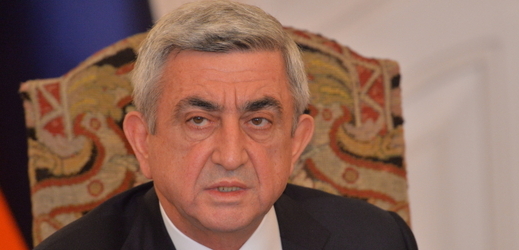 Arménský prezident Serž Sargsjan.