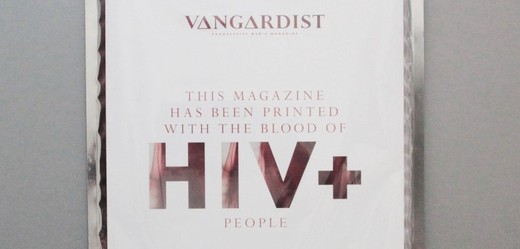 Magazín vytištěný krví HIV pozitivních.