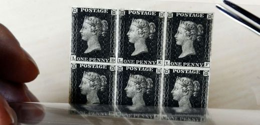 První poštovní známka, které se říkalo Penny Black.