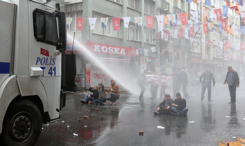 Demonstrace v Istanbulu.