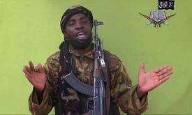 Vůdce islamistického hnutí Boko Haram Abubakar Šekau.