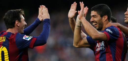 Lionel Messi a Luis Suárez.
