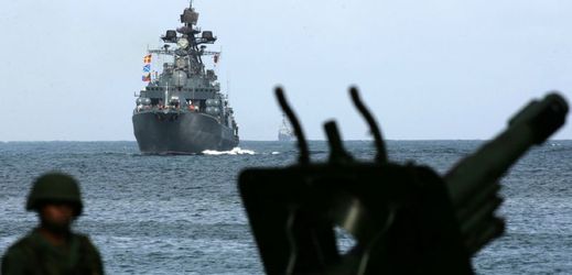 Ruská válečná vojenská loď poblíž Venezuely (ilustrační foto).