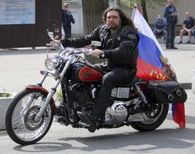 Vůdce skupiny Alexandr "Chirurg" Zaldostanov.