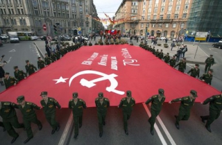 Oslavy 70. výročí konce války v Rusku.