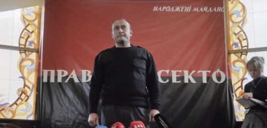 Vůdce ukrajinského Pravého sektoru Dmytro Jaroš.