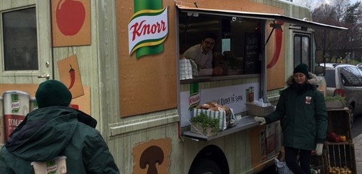 Knorr vyšel zákazníky do ulic Stockholmu. Později si je našel díky ibeacons.