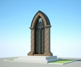 Vizualizace plánovaného pomníku v Samaře.